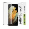 64617 techsuit 111d full cover full glue glass 3d curved screen ochranne sklo na samsung galaxy s21 ultra 5g cierne