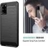 64335 3 techsuit carbon silicone kryt na samsung galaxy s20 plus 4g s20 plus 5g cierny