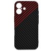 60693 3 techsuit carbonite fibershell kryt na iphone 16 cerveny vortex