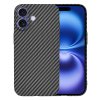 60477 techsuit carbonite fibershell kryt na iphone 16 cierny