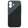60690 3 techsuit carbonite fibershell kryt na iphone 16 stealth sivy
