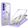 65946 techsuit colorverse 360 ochrana obrazovky puzdro na samsung galaxy s25 plus fialovy