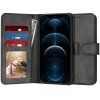 150943 techsuit diary book knizkove puzdro pre iphone 12 pro max cierne