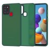 69174 techsuit halofrost series puzdro na samsung galaxy a21s tmavozeleny