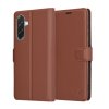 72069 6 techsuit leather folio puzdro na samsung galaxy a56 5g hnedy
