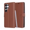 68451 6 techsuit leather folio puzdro na samsung galaxy s25 ultra hnedy