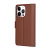 63810 7 techsuit leather folio puzdro na iphone 14 pro hnedy