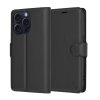 63828 6 techsuit leather folio puzdro na iphone 15 pro cierny