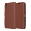 75561 6 techsuit leather folio puzdro pre samsung galaxy xcover7 hnede