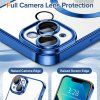 59508 3 techsuit luxury crystal magsafe kryt na iphone 13 tmavo modry