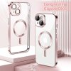 59541 1 techsuit luxury crystal magsafe kryt na iphone 14 plus ruzovy