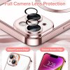 59541 3 techsuit luxury crystal magsafe kryt na iphone 14 plus ruzovy