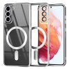 72447 6 techsuit luxury crystal magsafe puzdro pre samsung galaxy s21 5g strieborne