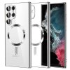 72474 6 techsuit luxury crystal magsafe puzdro pre samsung galaxy s22 ultra 5g strieborne