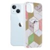 61935 techsuit marble series kryt na iphone 13 fialovy hex