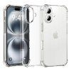 63336 techsuit shockproof clear silicone big lens hole kryt na iphone 16 plus ciry