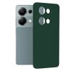 73818 techsuit soft edge silicone puzdro pre xiaomi redmi note 13 pro 4g poco m6 pro 4g tmavozelene