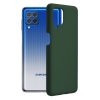 72339 techsuit soft edge silicone silikonovy obal pre samsung galaxy f62 m62 tmavozeleny