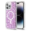 59397 techsuit sparkly glitter magsafe kryt na iphone 14 pro magenta