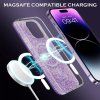 59376 2 techsuit sparkly glitter magsafe kryt na iphone 14 pro modry