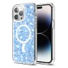 59376 techsuit sparkly glitter magsafe kryt na iphone 14 pro modry