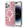 59373 techsuit sparkly glitter magsafe kryt na iphone 14 pro ruzovy