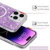 59415 1 techsuit sparkly glitter magsafe kryt na iphone 15 pro modry