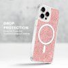 59415 3 techsuit sparkly glitter magsafe kryt na iphone 15 pro modry