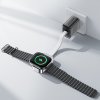 82389 5 acefast bezdrotova nabijacka e21 na smart watch 5 w usb c kabel siroka kompatibilita prenosna strieborna
