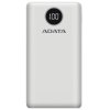 82572 adata power banka ap20000qcd 20 000 mah quick charge 3 0 18 w pd micro usb usb c 2 usb a digitalny displej biela