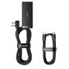 81957 4 baseus sietova nabijacka predlzovacka pszm000201 2 ac 2 usb 2 usb c 100w usb c kabel cierna