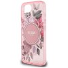 87759 5 guess iml flowers magsafe obal na iphone 16e ruzovy