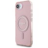 87765 3 guess iml glitter circle magsafe obal na iphone 16e ruzovy