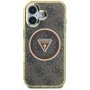 87702 2 guess iml metal glitter 4g circle triangle magsafe obal na iphone 16 hnedy