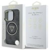 87720 6 guess iml metal glitter 4g circle triangle magsafe obal na iphone 16 pro max cierny