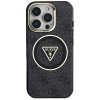 87720 2 guess iml metal glitter 4g circle triangle magsafe obal na iphone 16 pro max cierny
