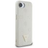 87735 1 guess peony grained hot stamp triangle logo magsafe kozene puzdro na iphone 16e bezovy