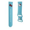 87318 2 hello kitty silikonovy remienok s motivom kitty hlavicky pre samsung watch 46 mm watch 3 huawei watch gt 2 gt 3 46 mm modry