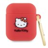 82746 hello kitty silicone 3d kitty head puzdro pre apple airpods 1 2 cervene