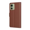 85515 7 techsuit leather folio kozene knizkove puzdro na motorola edge 40 edge 2023 hnede