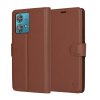 85500 6 techsuit leather folio kozene knizkove puzdro na motorola edge 40 neo hnede