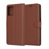 85512 techsuit leather folio kozene knizkove puzdro na motorola moto g13 g23 hnede