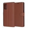 85911 techsuit leather folio kozene knizkove puzdro na motorola moto g55 hnede