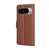 79338 7 techsuit leather folio puzdro pre google pixel 9 pro 9 hnede