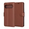 79338 techsuit leather folio puzdro pre google pixel 9 pro 9 hnede