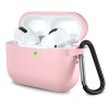 81672 techsuit silicone puzdro pre airpods pro 1 2 ultratenke hladke ruzove