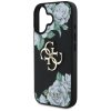 87972 5 guess hardcase 4g grained roses big logo ochranny kryt pre iphone 16 cierny