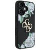 87972 1 guess hardcase 4g grained roses big logo ochranny kryt pre iphone 16 cierny