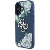87981 3 guess hardcase 4g grained roses big logo ochranny kryt pre iphone 16 modry