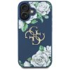 87981 2 guess hardcase 4g grained roses big logo ochranny kryt pre iphone 16 modry